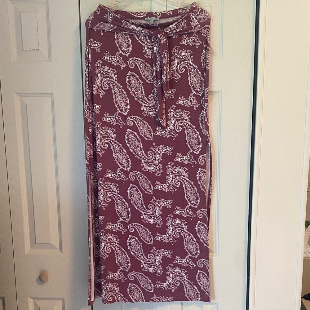 Charlotte Russe Paisley Print Maxi Skirt